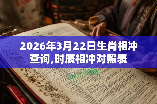 2026年3月22日生肖相冲查询,时辰相冲对照表