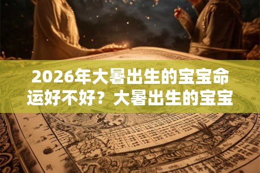 2026年大暑出生的宝宝命运好不好？大暑出生的宝宝性格如何？