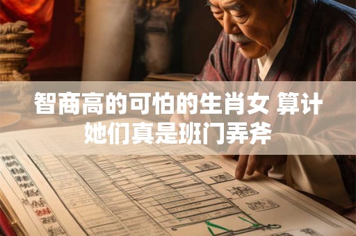 智商高的可怕的生肖女 算计她们真是班门弄斧