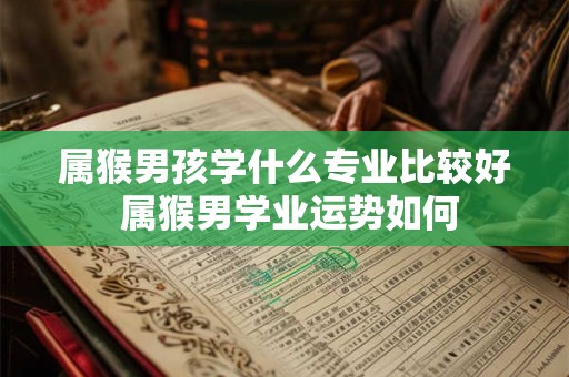 属猴男孩学什么专业比较好 属猴男学业运势如何