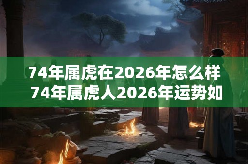 74年属虎在2026年怎么样 74年属虎人2026年运势如何