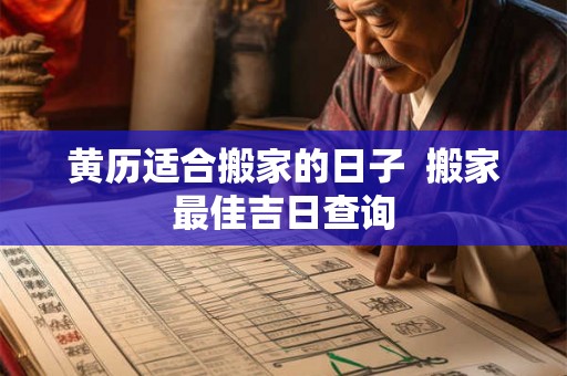 黄历适合搬家的日子 搬家最佳吉日查询 黄历适合搬家的日子 搬家最佳吉日查询