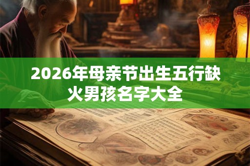 2026年母亲节出生五行缺火男孩名字大全