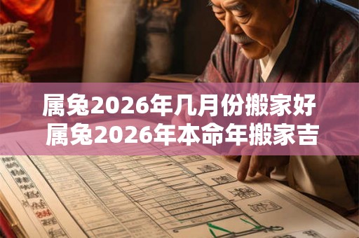 属兔2026年几月份搬家好 属兔2026年本命年搬家吉日
