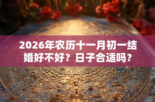 2026年农历十一月初一结婚好不好？日子合适吗？