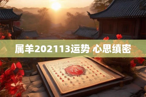 属羊202113运势 心思缜密