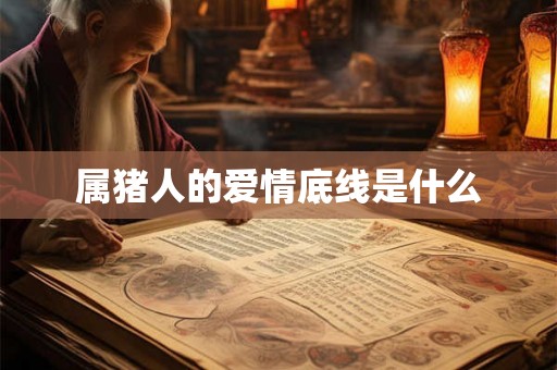 属猪人的爱情底线是什么 属猪人的爱情底线是什么