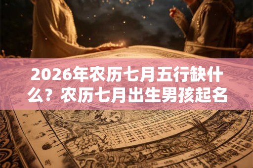 2026年农历七月五行缺什么？农历七月出生男孩起名