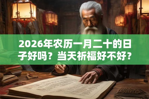 2026年农历一月二十的日子好吗？当天祈福好不好？