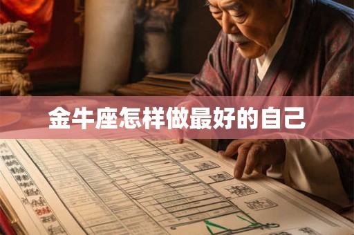 金牛座怎样做最好的自己 金牛座怎样做最好的自己
