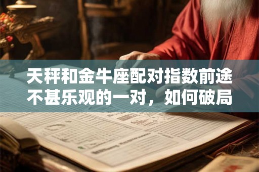 天秤和金牛座配对指数前途不甚乐观的一对，如何破局？