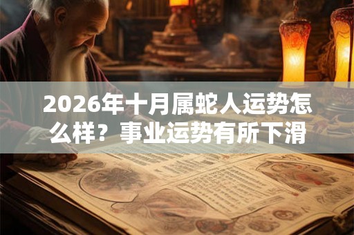 2026年十月属蛇人运势怎么样?事业运势有所下滑 2026年十月属蛇人运势怎么样?事业运势有所下滑