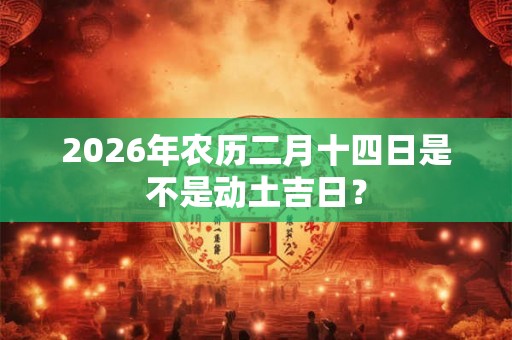 2026年农历二月十四日是不是动土吉日？