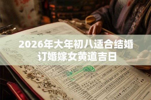 2026年大年初八适合结婚 订婚嫁女黄道吉日