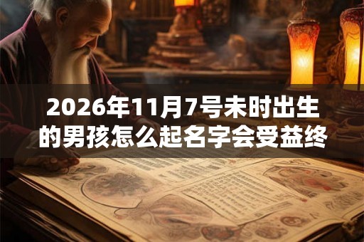 2026年11月7号未时出生的男孩怎么起名字会受益终生