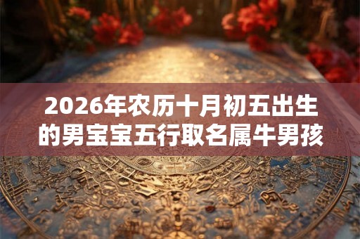2026年农历十月初五出生的男宝宝五行取名属牛男孩名字