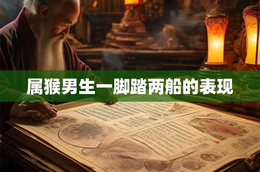 属猴男生一脚踏两船的表现 属猴男生一脚踏两船的表现