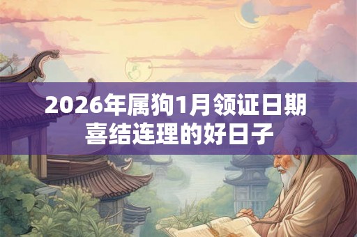 2026年属狗1月领证日期 喜结连理的好日子
