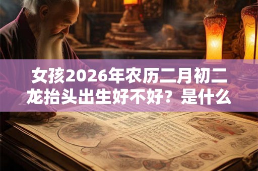 女孩2026年农历二月初二龙抬头出生好不好？是什么命？
