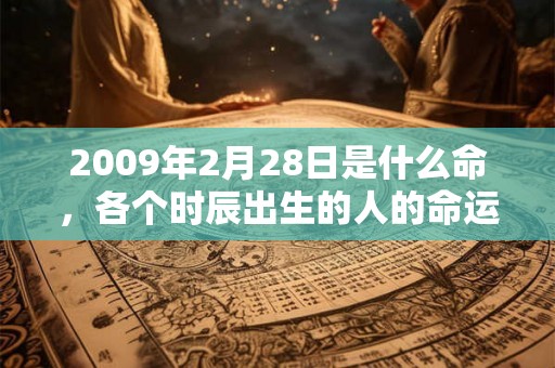 2009年2月28日是什么命，各个时辰出生的人的命运