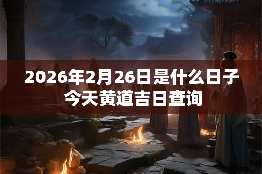 2026年2月26日是什么日子 今天黄道吉日查询