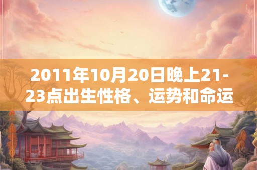 2011年10月20日晚上21-23点出生性格、运势和命运
