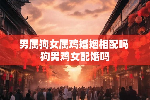 男属狗女属鸡婚姻相配吗 狗男鸡女配婚吗