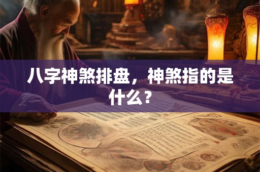 八字神煞排盘，神煞指的是什么？