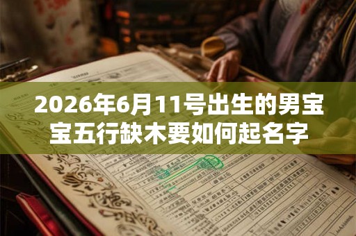 2026年6月11号出生的男宝宝五行缺木要如何起名字
