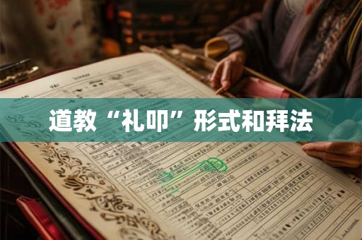 道教“礼叩”形式和拜法 道教“礼叩”形式和拜法