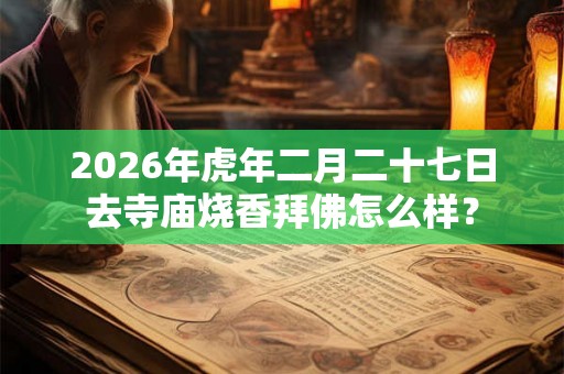 2026年虎年二月二十七日去寺庙烧香拜佛怎么样？