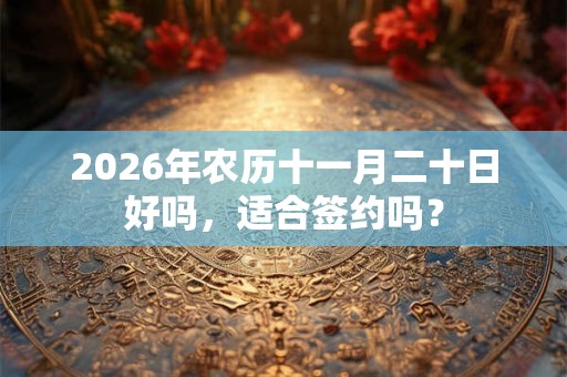 2026年农历十一月二十日好吗，适合签约吗？