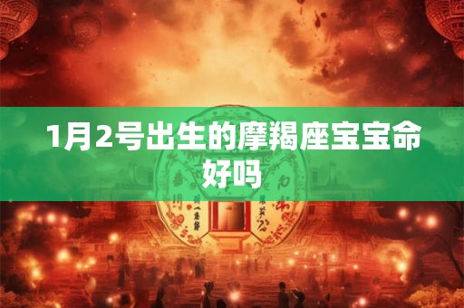 1月2号出生的摩羯座宝宝命好吗