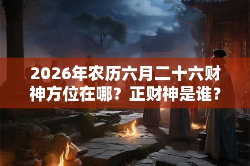 2026年农历六月二十六财神方位在哪?正财神是谁? 2026年农历六月二十六财神方位在哪?正财神是谁?