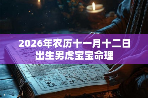 2026年农历十一月十二日出生男虎宝宝命理