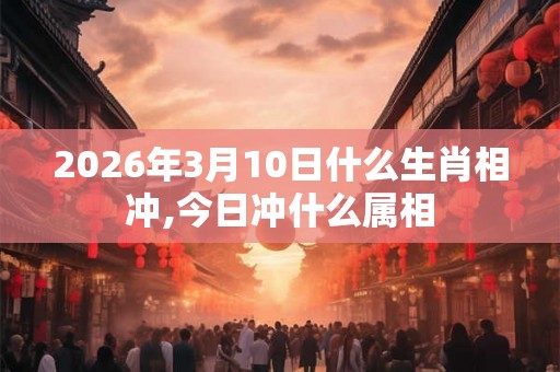 2026年3月10日什么生肖相冲,今日冲什么属相 2026年3月10日什么生肖相冲,今日冲什么属相