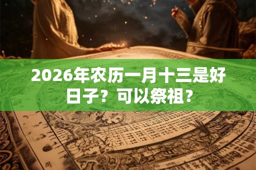 2026年农历一月十三是好日子?可以祭祖? 2026年农历一月十三是好日子?可以祭祖?