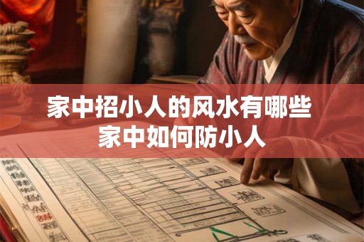家中招小人的风水有哪些 家中如何防小人