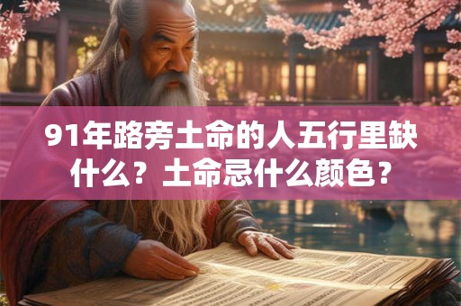 91年路旁土命的人五行里缺什么？土命忌什么颜色？
