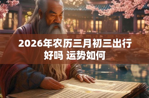 2026年农历三月初三出行好吗 运势如何 2026年农历三月初三出行好吗 运势如何