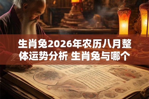 生肖兔2026年农历八月整体运势分析 生肖兔与哪个属相相配最好