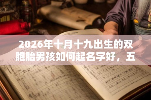2026年十月十九出生的双胞胎男孩如何起名字好,五行属什么? 2026年十月十九出生的双胞胎男孩如何起名字好,五行属什么?