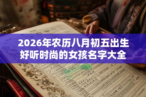 2026年农历八月初五出生好听时尚的女孩名字大全