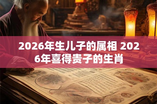 2026年生儿子的属相 2026年喜得贵子的生肖