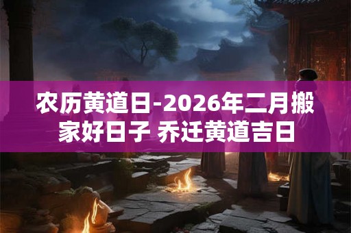 农历黄道日-2026年二月搬家好日子 乔迁黄道吉日