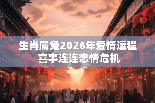 生肖属兔2026年爱情运程 喜事连连恋情危机