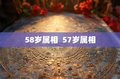 58岁属相  57岁属相