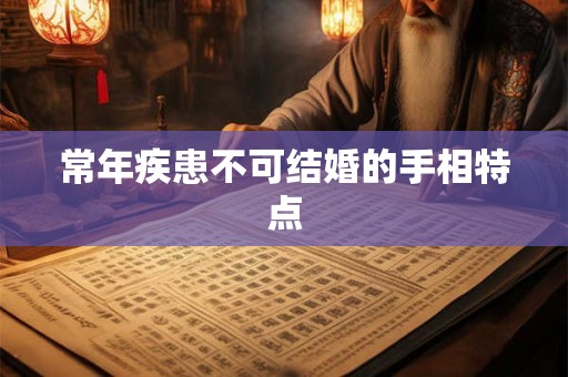 常年疾患不可结婚的手相特点