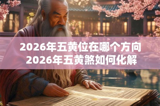 2026年五黄位在哪个方向 2026年五黄煞如何化解