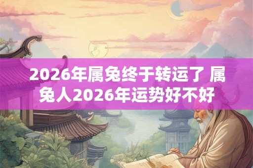 2026年属兔终于转运了 属兔人2026年运势好不好 2026年属兔终于转运了 属兔人2026年运势好不好